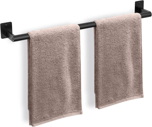 Bathroom Towel Bar. 24 Inch Towel Racks for Bathroom Wall Mounted. Heavy Duty Hand Towel Holder Organizer. Modern Home Decor Towel Rod. Matte Black Single Bar
